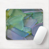 Stapel blauwe strandglas, Alaska Muismat (Met muis)