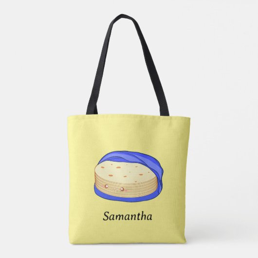 Stapel Bloemtortilla's Tote Bag (Achterkant)