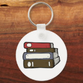 Stapel Boeken Bibliotheek Lezen Sleutelhanger (Voorkant)