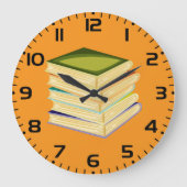 Stapel Boeken Boekenliefhebber Kunst en Lezen Grote Klok (Voorkant)