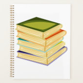 Stapel Boeken Boekenliefhebber Kunst en Lezen Planner (Voorkant)
