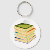 Stapel Boeken Boekenliefhebber Kunst en Lezen Sleutelhanger (Voorkant)