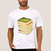 Stapel Boeken Boekenliefhebber Kunst en Lezen T-shirt (Voorkant)