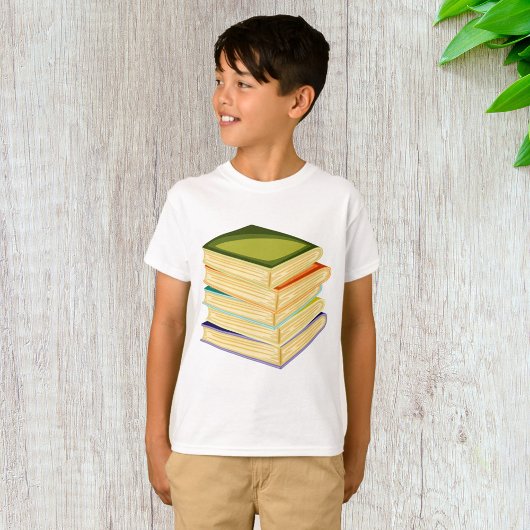 Stapel Boeken Boekenliefhebber Kunst en Lezen T-shirt