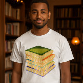 Stapel Boeken Boekenliefhebber Kunst en Lezen T-shirt