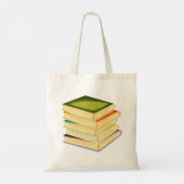 Stapel Boeken Boekenliefhebber Kunst en Lezen Tote Bag (Achterkant)