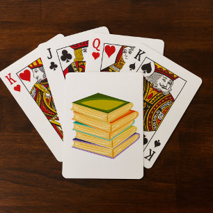 Stapel Boeken Boekliefhebber Kunst en Lezen Pokerkaarten