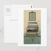 stapel boeken briefkaart (Voorkant / Achterkant)