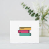 stapel boeken briefkaart (Staand voorkant)