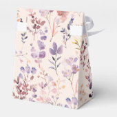 Stapel boeken bruidsmeisjesfeest aquarel wilde blo bedankdoosjes (Achterkant)