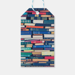 Stapel boeken cadeaulabel