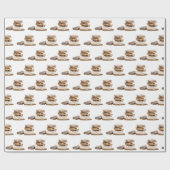 Stapel  boeken cadeaupapier (Vlak)