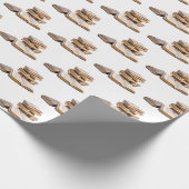 Stapel  boeken cadeaupapier (Hoek)