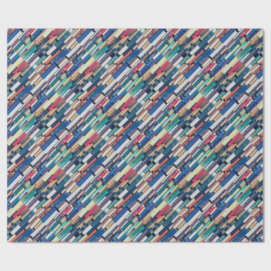 Stapel boeken cadeaupapier (Vlak)