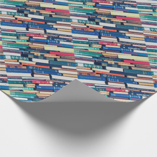 Stapel boeken cadeaupapier (Hoek)