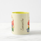 Stapel boeken en Tea Cup Beer Mok (Midden)