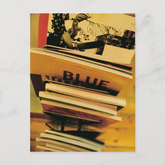 Stapel boeken en tijdschriften briefkaart (Voorkant)
