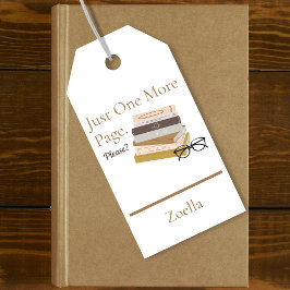 Stapel boeken gepersonaliseerd leesboek cadeaulabel