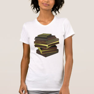Stapel boeken - GreenGrey T-shirt