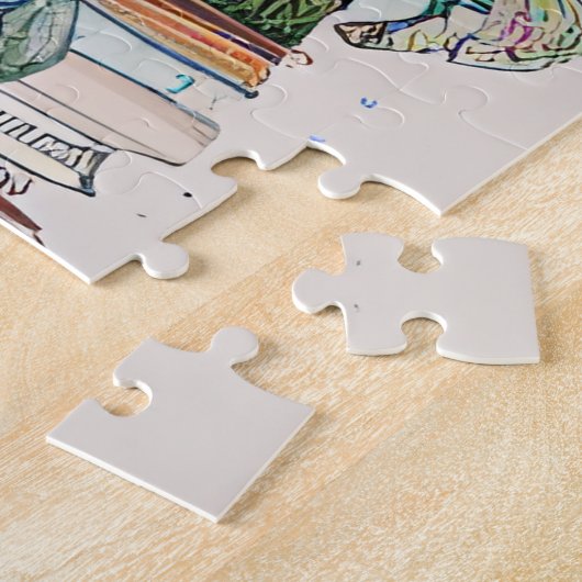 Stapel boeken legpuzzel (Zijkant)