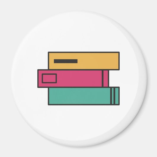 stapel boeken magneet (Voorkant)