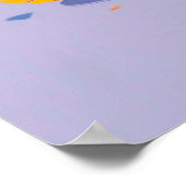 Stapel boeken met afstudeerhoed poster (Hoek)