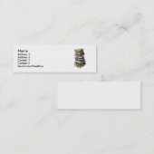 stapel boeken mini visitekaartje (Voorkant / Achterkant)