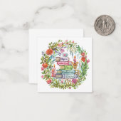 Stapel boeken notitiekaartje (Voorkant / Achterkant in situ)