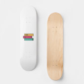stapel boeken persoonlijk skateboard (Voorkant)