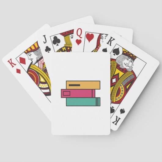 stapel boeken pokerkaarten (Achterkant)