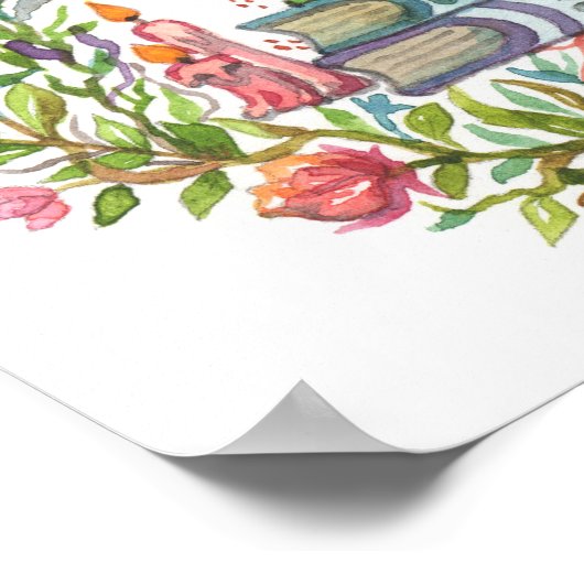 Stapel boeken poster (Hoek)