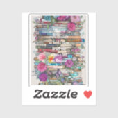 Stapel boeken sticker (Vel)