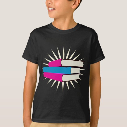 stapel boeken t-shirt (Voorkant)