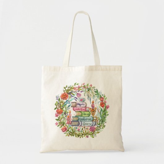 Stapel boeken tote bag (Voorkant)