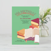 Stapel Boeken Uitnodiging (Staand voorkant)