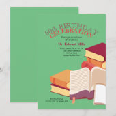 Stapel Boeken Uitnodiging (Voorkant / Achterkant)