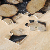 Stapel boomstammen legpuzzel (Zijkant)