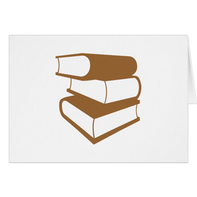 Stapel bruine boeken (Voorkant Horizontaal)