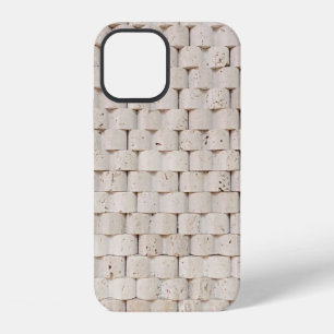 Stapel bruine houten planken iPhone 12 hoesje