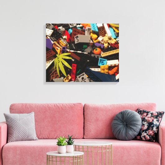 stapel canvas afdruk (Insitu (Woonkamer))