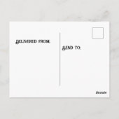 Stapel chocoladekoekjes briefkaart (Achterkant)