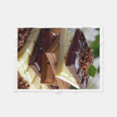 Stapel Chocoladerepen Dekbed Fleece Deken (Voorkant (Horizontaal))