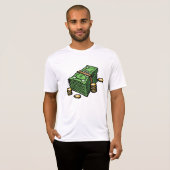 Stapel contanten met munten Geld T-shirt (Voorkant volledig)