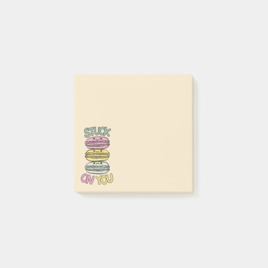 Stapel Cute Kawaii Macarons Post-it® Notes (Voorkant)