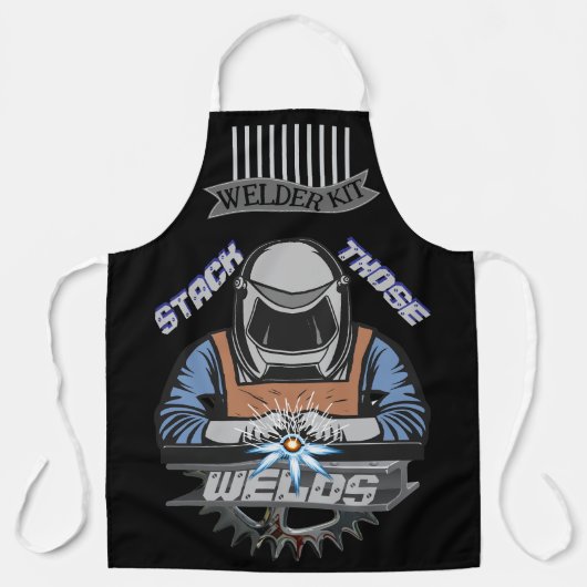 Stapel die lassen schort (Voorkant)