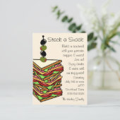 Stapel een Snack Feast-uitnodiging Uitnodiging Briefkaart (Staand voorkant)