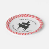 Stapel | Familie Barbecue Papieren Bordje (Gekanteld)