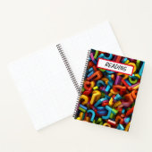 STAPEL FELGEKLEURDE VORMEN & LETTERS NOTITIEBOEK (Binnen)