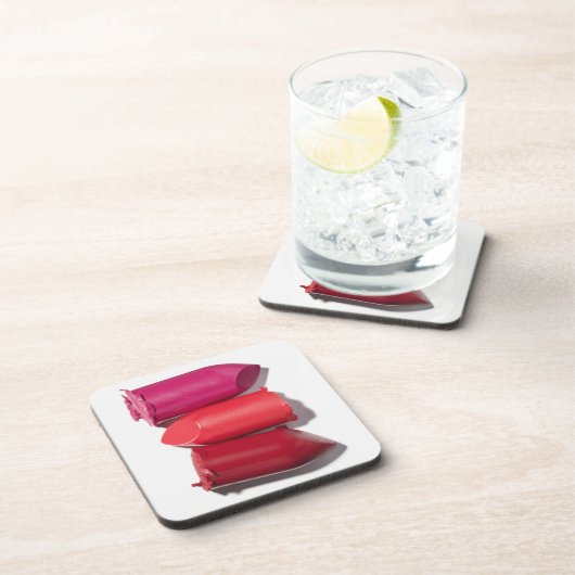 Stapel gebroken lipstick drankjes onderzetter (Rechterzijde)