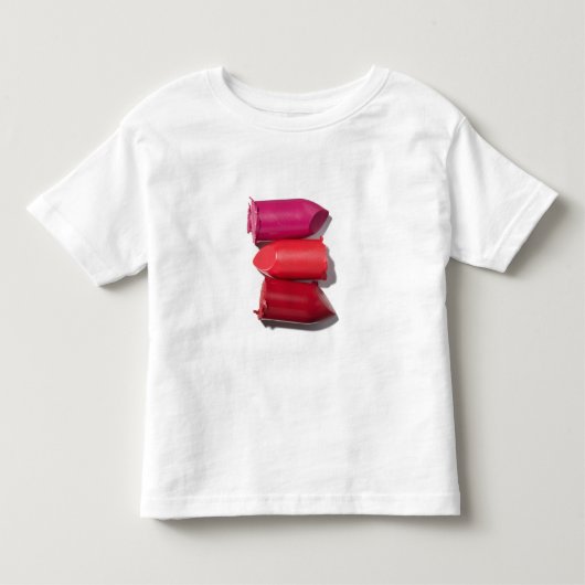 Stapel gebroken lipstick kinder shirts (Voorkant)